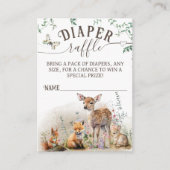 Bosbouwdieren graafmachine informatiekaartje (Voorkant)