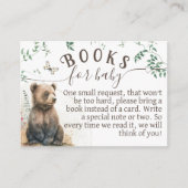 Bosbouwdieren groenbos Shower-boeken Informatiekaartje (Voorkant)