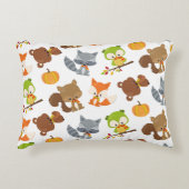 Bosbouwdieren, Herfsten Accent Kussen (Voorkant)