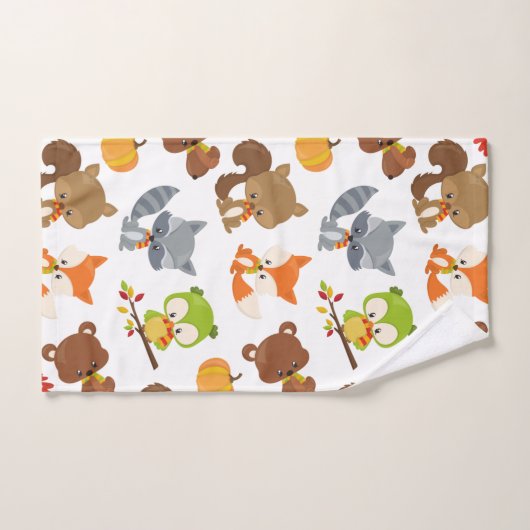 Bosbouwdieren, Herfsten Bad Handdoek (Handdoek)