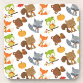 Bosbouwdieren, Herfsten Bier Onderzetter (Voorkant)