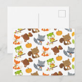 Bosbouwdieren, Herfsten Briefkaart (Voorkant / Achterkant)