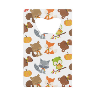 Bosbouwdieren, Herfsten Creditkaart Flessenopener