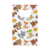 Bosbouwdieren, Herfsten Creditkaart Flessenopener (Achterkant)