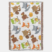 Bosbouwdieren, Herfsten Deken (Voorkant Verticaal)