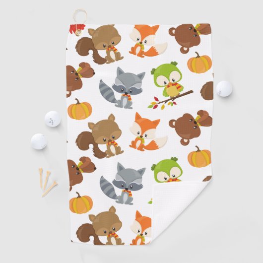 Bosbouwdieren, Herfsten Golfhanddoek (Insitu)