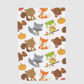 Bosbouwdieren, Herfsten Golfhanddoek (Voorkant)