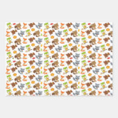 Bosbouwdieren, Herfsten Inpakpapier Vel (Voorkant)