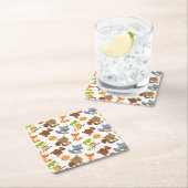 Bosbouwdieren, Herfsten Kartonnen Onderzetters (Insitu)