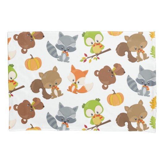 Bosbouwdieren, Herfsten Kussensloop (Voorkant)