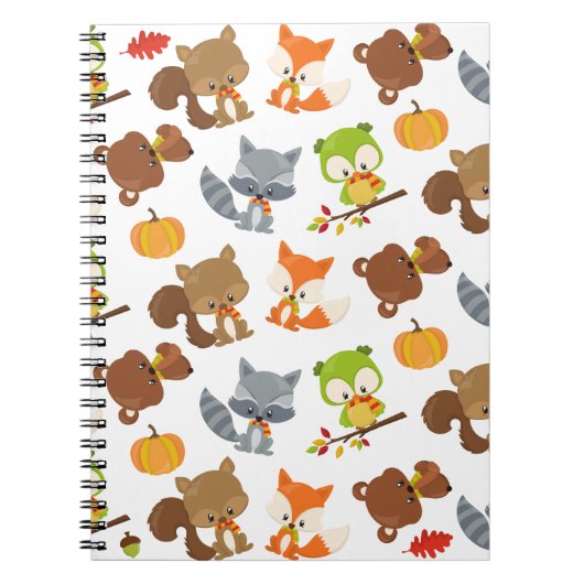 Bosbouwdieren, Herfsten Notitieboek (Voorkant)