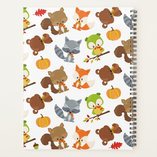Bosbouwdieren, Herfsten Planner (Achterkant)
