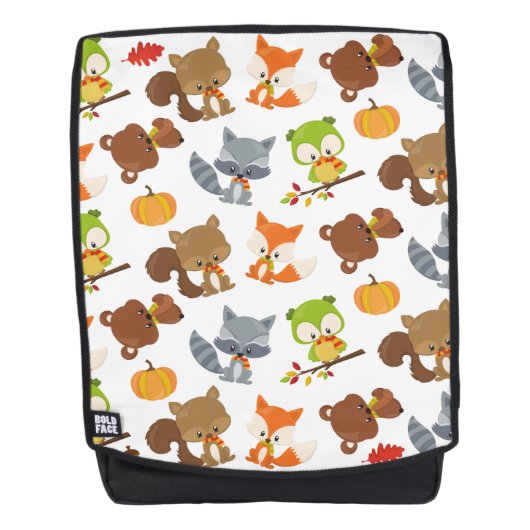 Bosbouwdieren, Herfsten Rugtassen (Voorkant)