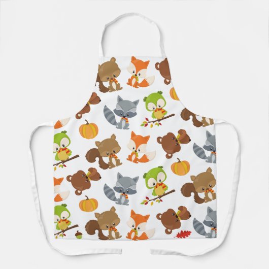 Bosbouwdieren, Herfsten Schort (Voorkant)