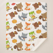 Bosbouwdieren, Herfsten Sherpa Deken (Voorkant)