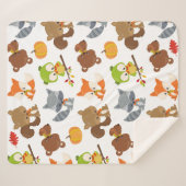 Bosbouwdieren, Herfsten Sherpa Deken (Voorkant (horizontaal))