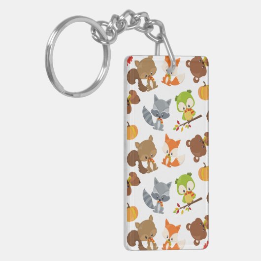Bosbouwdieren, Herfsten Sleutelhanger (Voorkant Links)