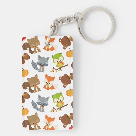 Bosbouwdieren, Herfsten Sleutelhanger (achterkant)