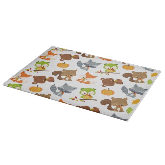 Bosbouwdieren, Herfsten Snijplank (Hoek)