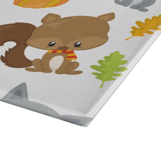 Bosbouwdieren, Herfsten Snijplank (Hoek)