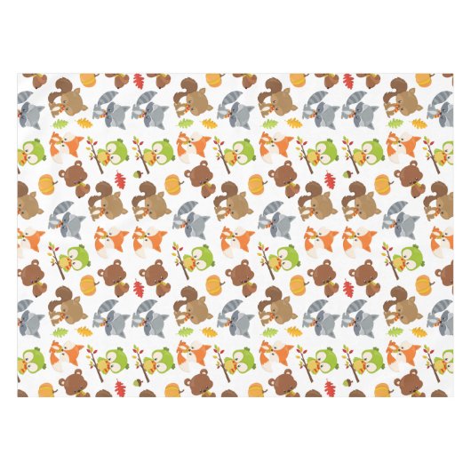Bosbouwdieren, Herfsten Tafelkleed (Voorkant (Horizontaal))