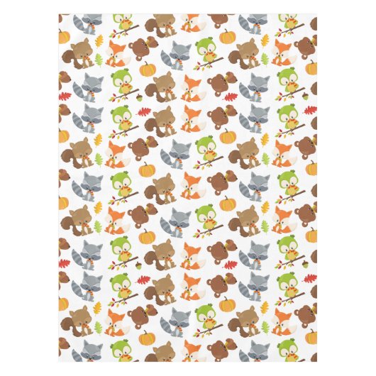 Bosbouwdieren, Herfsten Tafelkleed (Voorkant)