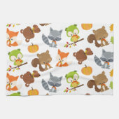 Bosbouwdieren, Herfsten Theedoek (Horizontaal)