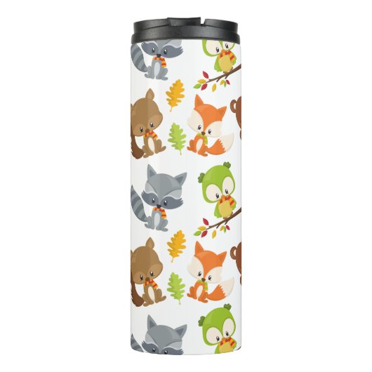 Bosbouwdieren, Herfsten Thermosbeker (Achterkant)