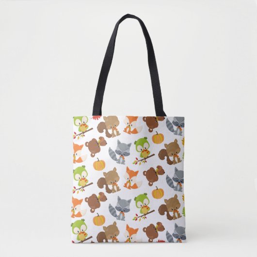 Bosbouwdieren, Herfsten Tote Bag (Voorkant)