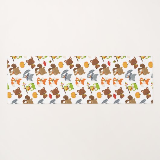 Bosbouwdieren, Herfsten Yogamat (Achterkant (horizontaal))