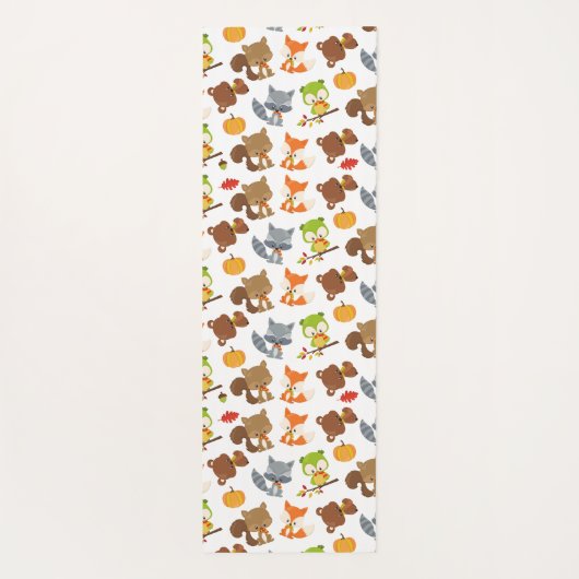 Bosbouwdieren, Herfsten Yogamat (Achterkant)