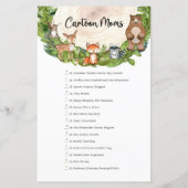 Bosbouwdieren houten Cartoon Moms (Achterkant)