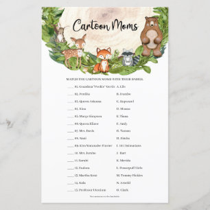 Bosbouwdieren houten Cartoon Moms