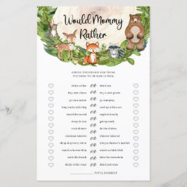 Bosbouwdieren houten plak zou mama Rather