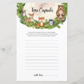 Bosbouwdieren houten sliptijd Capsule (Voorkant)