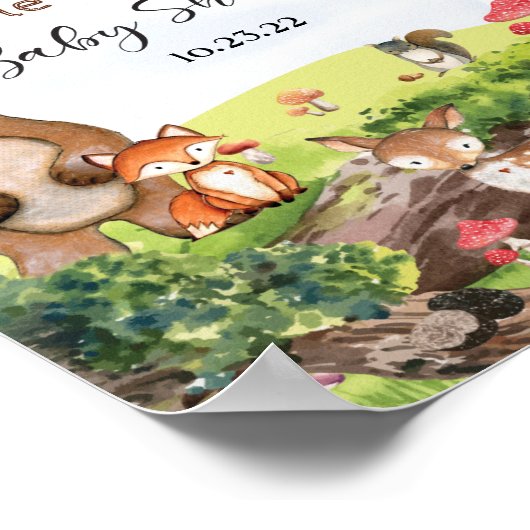 Bosbouwdieren Poster (Hoek)