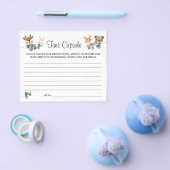 Bosbouwdieren Tijdopname advies voor baby kaart (Enkel)