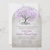 Bosbouwer Mason Jar Lavender Leaf Tree Wedding Kaart (Voorkant)