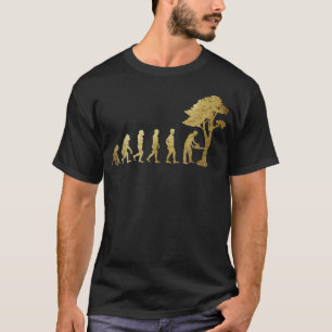 Bosbouwevolutie Lumberjack Arborist Woodworking T-shirt