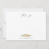 Bosbouwflessen Dank je wel Kaart Notitiekaartje (Voorkant)