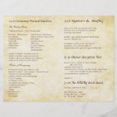 BosbouwFloral Pine Tree Wedding Programme (Achterkant)