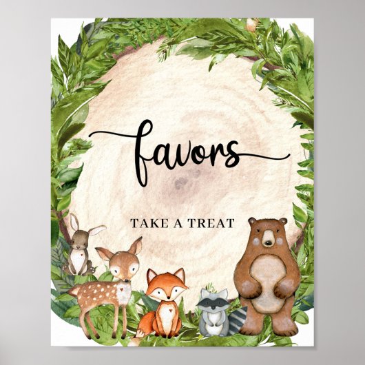 Bosbouwhout van bosboomstamhout poster (Voorkant)