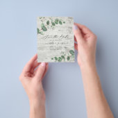 Bosbouwhout, witte naaldhout Opslaan Datum Flyer (Hand)