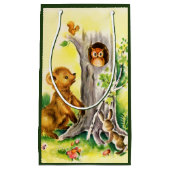  bosbouwhuisdieren kinder partijzak klein cadeauzakje (Voorkant)