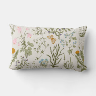 Bosbouwkruid, tuin, Floral Kussen