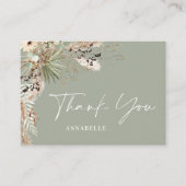 Bosbouwkundig eenvoudig baby shower dankzij groen informatiekaartje (Voorkant)