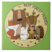 Bosbouwkundig personeel — Beste boskaartjes/indivi Tegeltje (Voorkant)