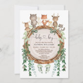 Bosbouwland, Baby shower groen Kaart (Voorkant)