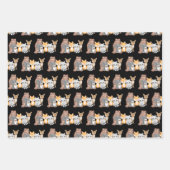 Bosbouwland produceert bosdieren inpakpapier vel (Voorkant)