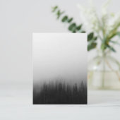 Bosbouwlandschapsscène Foggy Mystical Natuur Briefkaart (Staand voorkant)